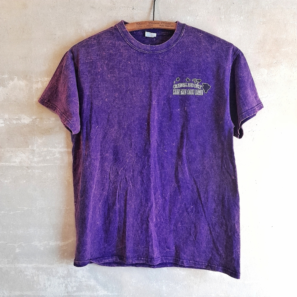 490a. purple vintage Original Red Dirt Hawaii graphic t-shirt, S/M